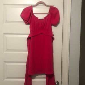 Elegant Hot Pink Women's Dress